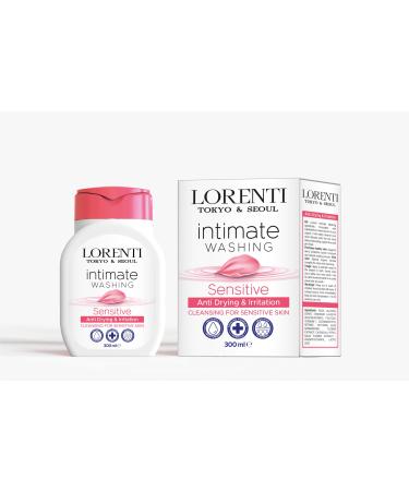 LORENTI TOKYO & SEOUL Intimate Washing Sensitiv Intimate Cleansing Lotion for Women 300ml Gentle Cleansing Gel for Intimate Care and Unwanted Odors Protects Against Dehydration and