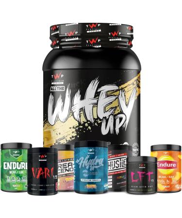 TWP Nutrition Platinum Series All The Whey Up Protein Powder Shake 23g Whey Protein Low Fat Low Carbs 2.1kg/900g & 70/30 Servings (Gold 900g) Gold 900g - Buy Online on GoSupps.com