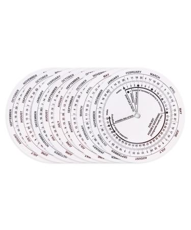 8Pcs Pregnancy Wheel Badge Card  Pregnancy Wheel Due Date Calculator for Doctors Midwives Nurses Pregnant Patients