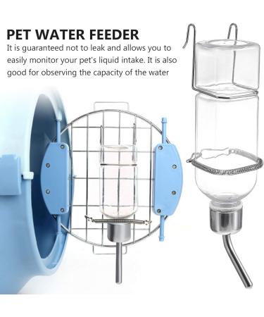 Balacoo 2 Pcs 180ml Guinea Pig Water Bottle No Drip Plastic Automatic Rabbit Water Feeder Hanging Fountains Pet Drinking Bottle with Hooks Springs for Amall Animals Transparent - Buy Online on GoSupps.com