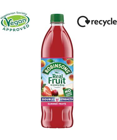 Robinsons Squash without added sugar summer fruit double strength 1 l - Buy Online on GoSupps.com