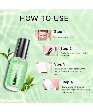 Tongyend Blackhead Removal Serum Nose Blackhead Remover Nose Strips Blackhead Pore Remover Cream Deep Cleansing Pore Strips&White Head Remover for Face Oil-Free Blackhead Remova Nose Strips 17ml - Buy Online on GoSupps.com