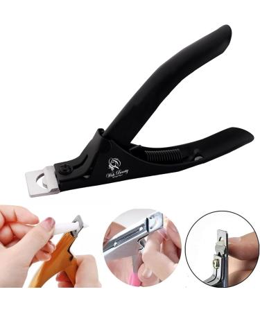 Professional Rustproof Nail Clippers for Acrylic Gel Nails - Black - Buy Online on GoSupps.com