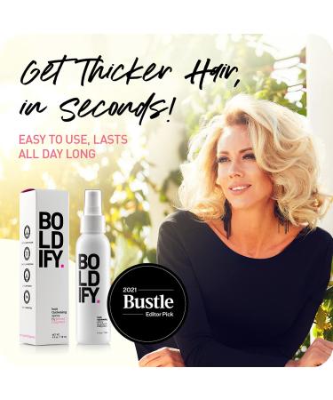 BOLDIFY Hair Thickening Spray - Instantly Thicken Hair - Stylist Recommended Volumizing Spray for Women & Men - Fine Hair Thickener - 8 oz - Buy Online on GoSupps.com