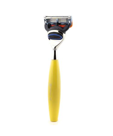 Jag Shaving 5 Blades Beard Mustache Shaver Razor for Men Yellow