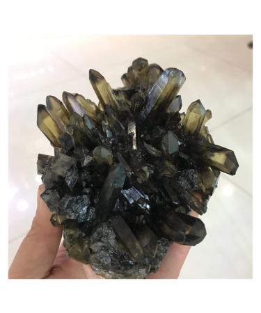 Room Decoration Natural Raw Brown Smoky Quartz Crystal Clusters Specimens Decor Gemstone Flowers (Size : 280-330g)