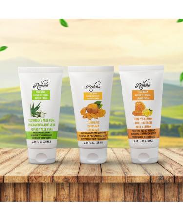 Reshma Beauty Pocket-Sized Face Wash Trio | For All Skin Types & Dull Skin | Gentle Face Wash For Daily Use - Buy Online on GoSupps.com