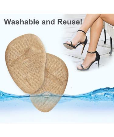 Metatarsal Pads for Women | Ball of Foot Cushions | High Heel Comfort Inserts | Non-Slip Washable Forefoot Pads (4 Pairs - Buy Online on GoSupps.com