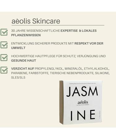 AEOLIS Hydrating Care Shower Gel with Jasmine & Aloe Vera - All-Natural Olive Oil Cleanser for Men & Women - 8.45 Fl.oz - Buy Online on GoSupps.com