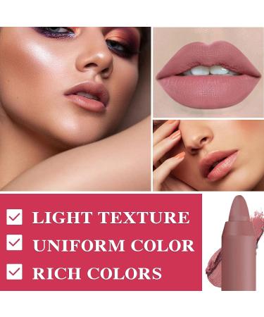 WYBLZPXZ 3Pcs Crayon Matte Lipstick Set - Nude, Waterproof & Long-Lasting - Buy Online on GoSupps.com