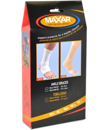 Maxar Wool/Elastic Ankle Brace - Comfortable Support & Pain Relief (56% Wool) | International Shipping Available - Buy Online on GoSupps.com