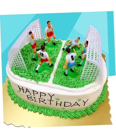 Ciieeo 8pcs Football Cake Decor Cake Decorating Kit Soccer Cake Soccer Player Cake Decor Appetizer Picks Soccer Cupcake Topper Cake Decoration Dessert Toppers Soft Paper Cup - Buy Online on GoSupps.com