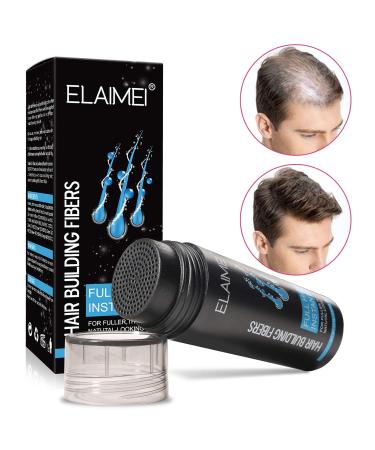 Natural Hair Fiber Powder for Men & Women - Dark Brown - Thickens Hair & Conceals Hair Loss - International Shipping Available - Buy Online on GoSupps.com