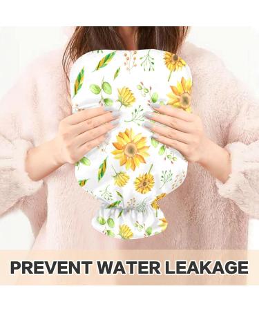 Watercolor Sunflower Hot Water Bottles - 2L Pain Relief Bags for Kids & Adults | Best Heating Bottles for Comfort - Buy Online on GoSupps.com