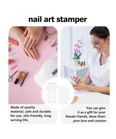 Osaladi 4-Piece Nail Stamp Tool Set - Clear Silicone Stamps & Image Plates for Creative Nail Art - Perfect for Kids & Professionals - Buy Online on GoSupps.com