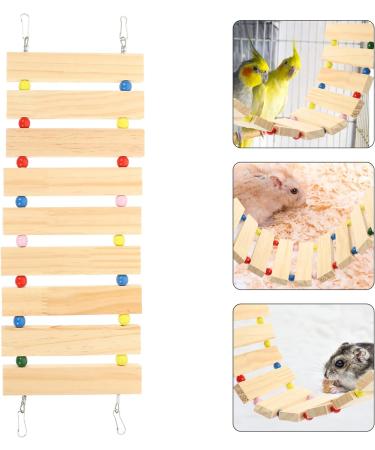 PATKAW Hamster Climbing Ladder Hamster Cage Bridge Ferret Cage Ladder Wood Chew Ladder Squirrel Climbing Ladder Guinea Pig Ramp Pet Toy Pet Cage Ladder Toy Widen Platform Climbing Wooden - Buy Online on GoSupps.com