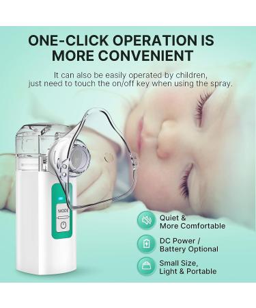 Portable Mesh Nebulizer Machine for Kids & Adults - 2 Modes Handheld Cool Mist for Travel, Office & Home Use - Buy Online on GoSupps.com
