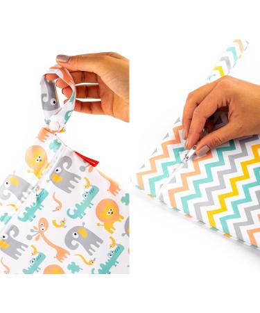 Homybaby Waterproof Wetbag Set x2 - Perfect for Diapers & Kindergarten - Durable Fabric Laundry Bags for Kids - Buy Online on GoSupps.com