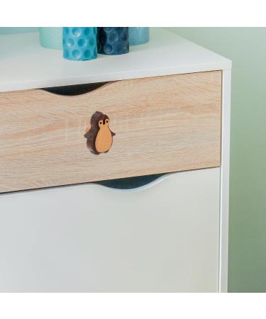 Angoily Wooden Penguin Drawer Buttons | Cute Cabinet Handles & Hardware for Dressers & Cupboards | International Shipping Available - Buy Online on GoSupps.com