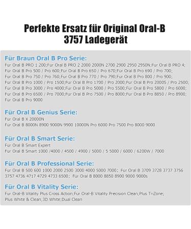 USB Charging Station for Oral-B: Waterproof 2PC Charger for Genius Smart Series - Compatible with Model 3757 - Buy Online on GoSupps.com