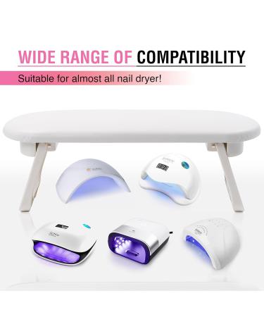 Arm Rest for Nail Care - Foldable Hand Rest with Soft Microfiber Cushion | Ideal for Professionals & Home Use - Buy Online on GoSupps.com