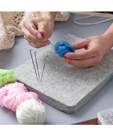 Needle Felting Pad Set - 4 Pieces 8x10x1 Inch Mat for Wool Felting Supplies - Ideal for Beginners Crochet Knitting - Grey - Buy Online on GoSupps.com