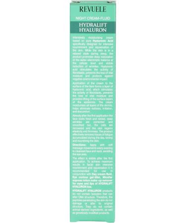 Revuele - Hydralift Hyaluron Deep Action Night Cream Fluid - 50ml - Buy Online on GoSupps.com