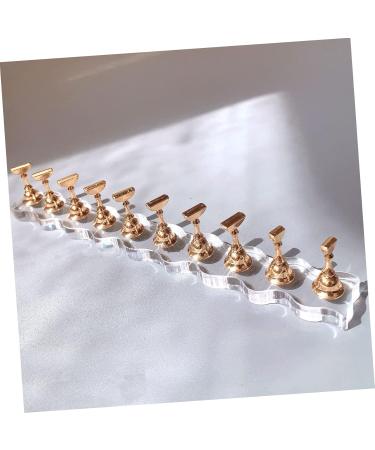 WOFASHPURET 1 Set Nail Art Base Nail Painting Stand Manicure Nail Display Metal Decor Happy New Year Hats Nail Racks for Nail Art Nail Hand Nails Nail Stands for Nail Art Acrylic Accessories - Buy Online on GoSupps.com