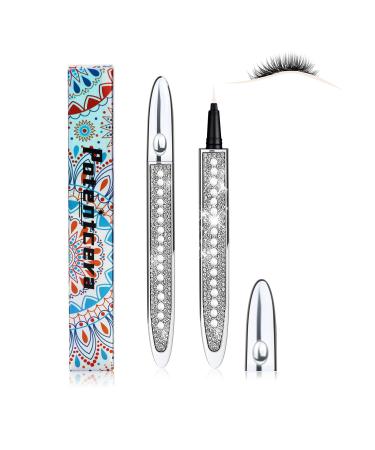 ICORIC Liquid Eyeliner Pen Waterproof  Magic Self-adhesive Long-Lasting Eyelash Glue Pen  Non Magnetic  No Blooming Quick Drying Magnetic Eye Liner (Clear 1Pcs) Sliver