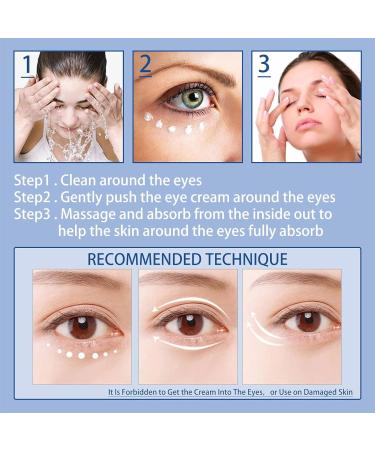 Anti-Wrinkle Eye Cream & Anti-Aging Lotion Serum | Smooth Fine Lines & Moisturizes - 3 Pcs Set - Buy Online on GoSupps.com
