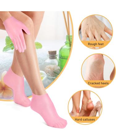 Shop Sunoya Moisturizing Socks - 3 Pairs of Silicone Anti-Slip Foot Spa Gel Socks for Dry Cracked Feet | International Shipping Available - Buy Online on GoSupps.com
