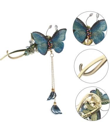 FOMIYES headgear butterfly hair pin fancy hair claw wedding hair bun cage decorative hair clips butterfly hairpin french bun cage bowknot hair clamp retro hair clip alloy girl China tassel - Buy Online on GoSupps.com