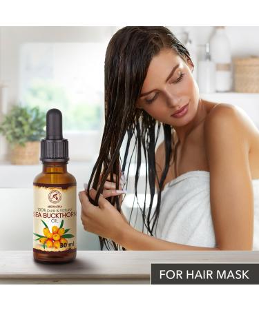 Pure Sea Buckthorn Oil 30ml - Cold-Pressed Sanddorn Oil for Skin & Body Care - Natural Carrier Oil - Hippophae Rhamnoides - Buy Online on GoSupps.com
