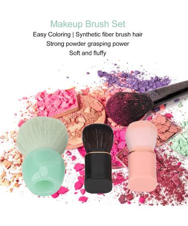 Retractable Makeup Brush Set Loose Powder Blush Brush Accurate Coloring Strong Powder Graspin Apply Loose Powder Lightweight and Portable for Home and Travel - Buy Online on GoSupps.com