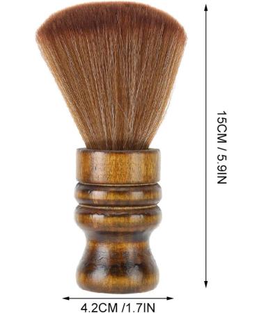 Hair Cutting Neck Duster Brush Professional Barber Fiber Wooden Handle Cutting Neck Duster Broken Hair Sweep Brush Neck Face Duster for Salon Stylist Barber Hairdressing - Buy Online on GoSupps.com
