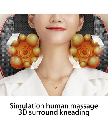 Heated Massage Mat & 3-Speed Neck Waist Pillow | Electric Neck Shoulder Massage with Hot Compress & Vibration (EU) - Shop Now! - Buy Online on GoSupps.com