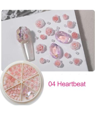 Rose Flowers Nail Round Pearls Nail Art 3D Flowers Nail Rhinestones Charm Nail Art Decor for Acrylic Nails Rose Flowers Nail Round Pearls Nail Art Nail Art Decorations - Buy Online on GoSupps.com
