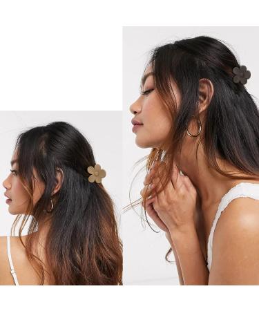 Hapdoo 16 PCS Flower Small Hair Clips - Matte Daisy Clips for Women & Girls | Non-Slip Strong Hold Mini Hair Accessories - Buy Online on GoSupps.com
