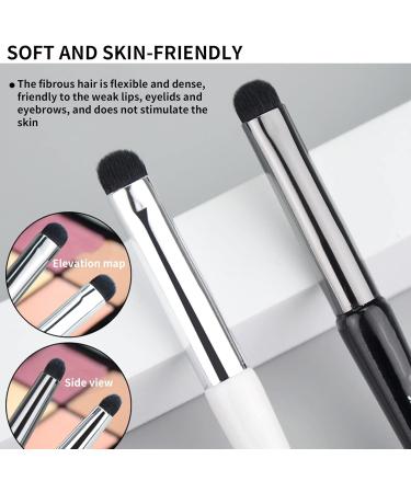 Cintanuota lip brush for lipstick 2 pieces of lip brush with cover suitable for applying or mixing lips eye shadow eyebrows portable travel reusable and waste free - Buy Online on GoSupps.com