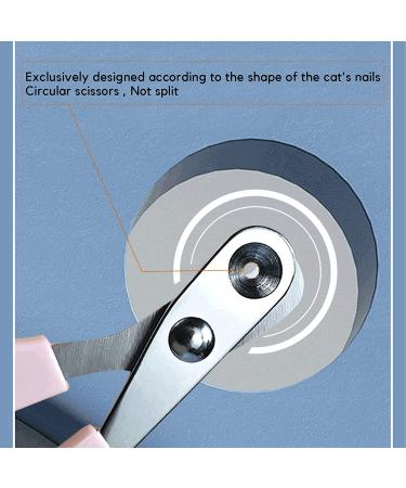 Trumoon Circular Cut Hole Cat Nail Clippers and Trimmers - Professional Grooming Tool for Hyperactive Cats - White-Grey - Buy Online on GoSupps.com
