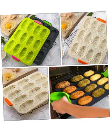 MAGICLULU Silicone Muffin Tin 2 Pcs Silicone Cake Mold Silica Gel Biscuit Cookie Plate Silicone Mold 34.5x23.8cmx2pcs - Buy Online on GoSupps.com