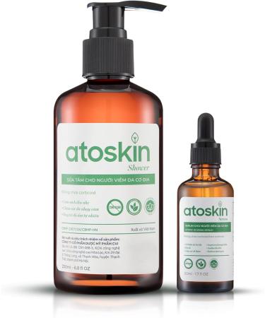 Atoskin Shower Gel for Eczema Psoriasis Dermatitis and Anti-Itch Relief with RicoBio JA7 - for Atopic Dermatitis Patents (6.8 oz) 1 Shower Gel - Buy Online on GoSupps.com