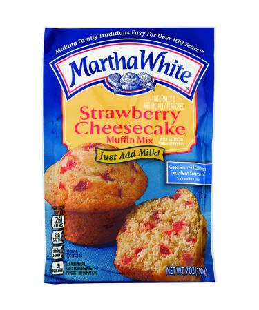 Martha White Strawberry Cheesecake Muffin Mix 7 Ounce (Pack of 12)