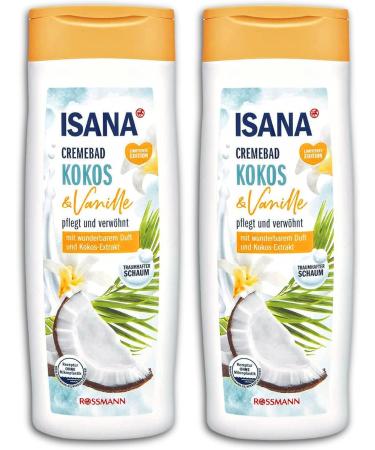 TopDeal Isana Coconut and Vanilla Shower Cream 2 x 750 ml