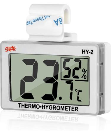 Reptile Digital Thermometer & Hygrometer for Tanks & Terrariums - Silver - Buy Online on GoSupps.com