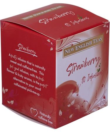 New English Teas Strawberry Tea Infusion - 10 Individually Wrapped Teabags - Buy Online on GoSupps.com