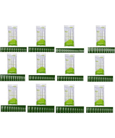 FEIlei Long Coffin Fakes Nail Tips Acrylic Press on Nails Clear Artificial False Nails - Buy Online on GoSupps.com