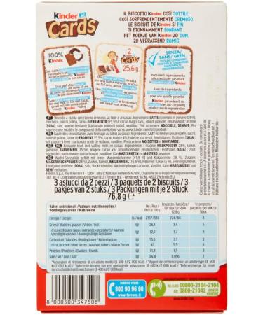 Set of 3 children's cards waffles with chocolate bar 3 waffle biscuits 76.8 g + Italian gourmet polpa 400 g - Buy Online on GoSupps.com