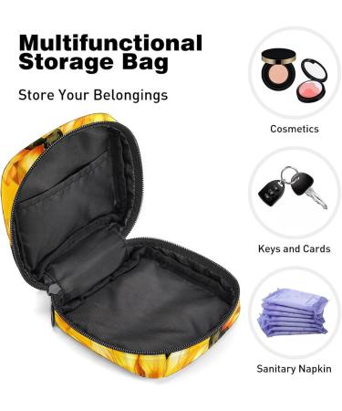 MUOOUM Menstrual Pad Bag for Women - Zippered Collective Bag with Blue Dragonfly Pattern (4.7x6.6 in) - Perfect for Tampons & Essentials - Buy Online on GoSupps.com