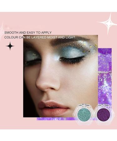 Adriana Nicole Cosmetics Eyeshadow Single Shadows Ethereal Single Color-Shifting Eyeshadow Eyeshadow With Exquisite Glitters Double Chrome Eye Shadow (10#) - Buy Online on GoSupps.com